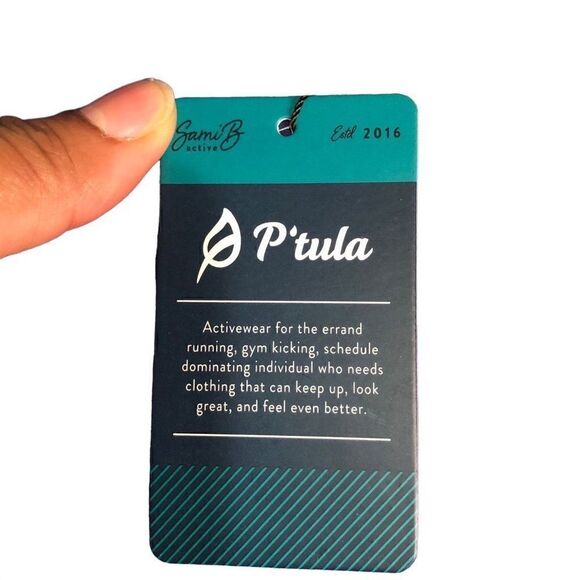 NWT - P’Tula Danielle Luxe Leggings 23” Violet Size S - Picture 5 of 6